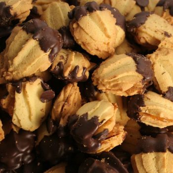 Conchiglie marmellata e cioccolato