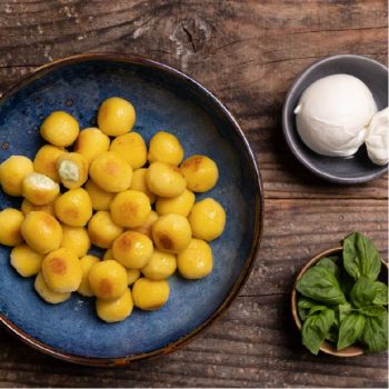 Gnocchi ripieni di Burrata e Basilico
